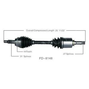 El eje delantero izquierdo CV para Ford Edge Lincoln Mkx Fd-8148 7t4z3A427c